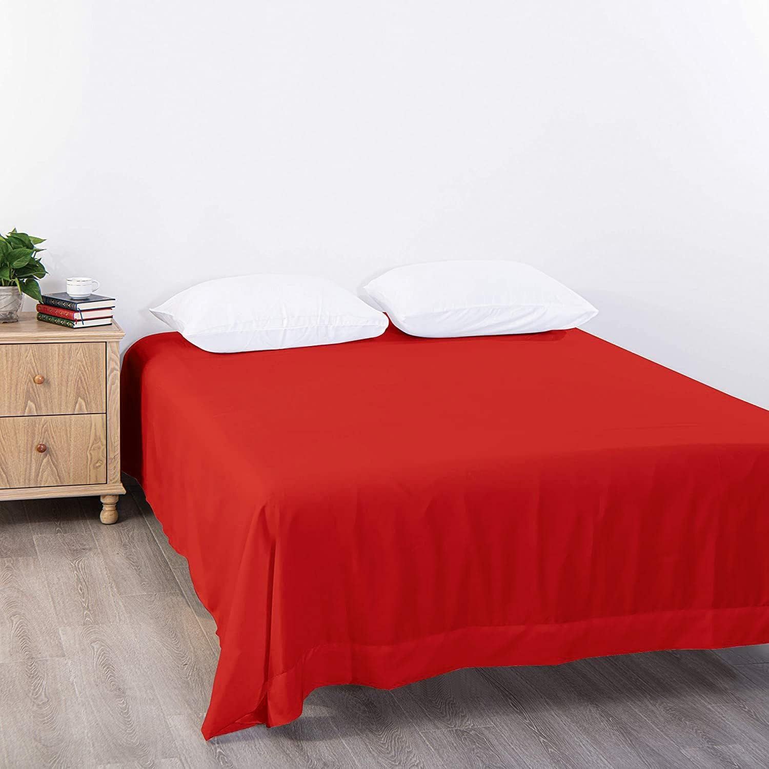 Elegant Comfort Premium Hotel Quality 1-Piece Queen Flat Sheet view 3