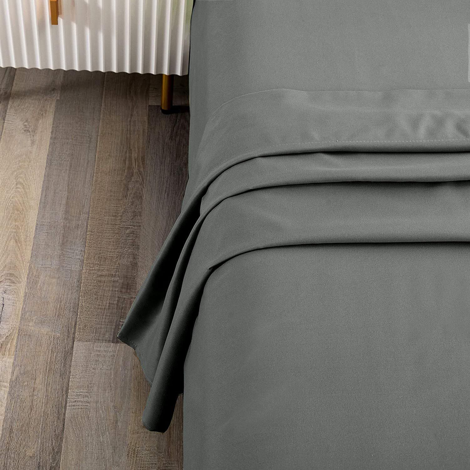 Elegant Comfort Premium Hotel Quality 1-Piece Queen Flat Sheet view 2
