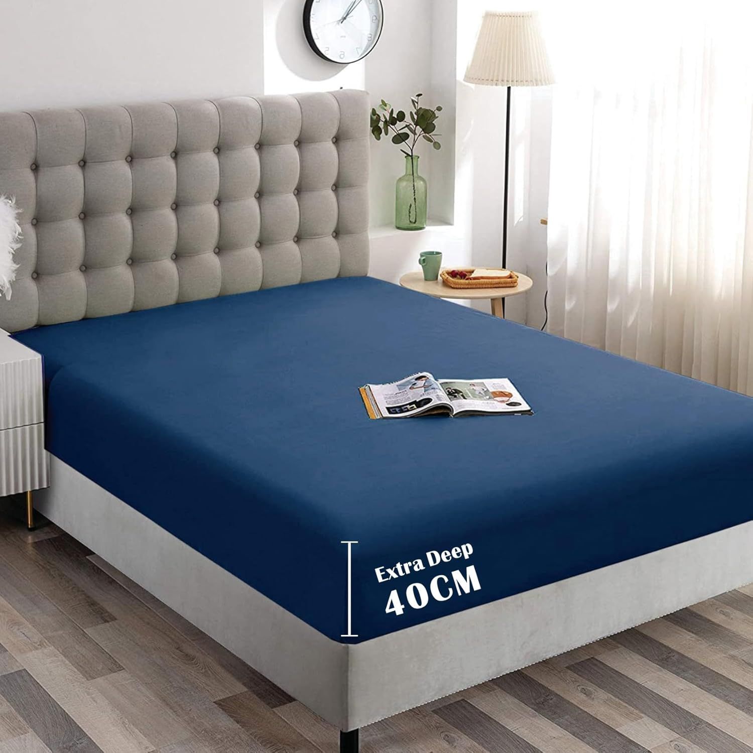 Hotel Quality Fitted Sheet - 1 Piece Fitted Sheet -Breathable Bedding - Wrinkle — image 1