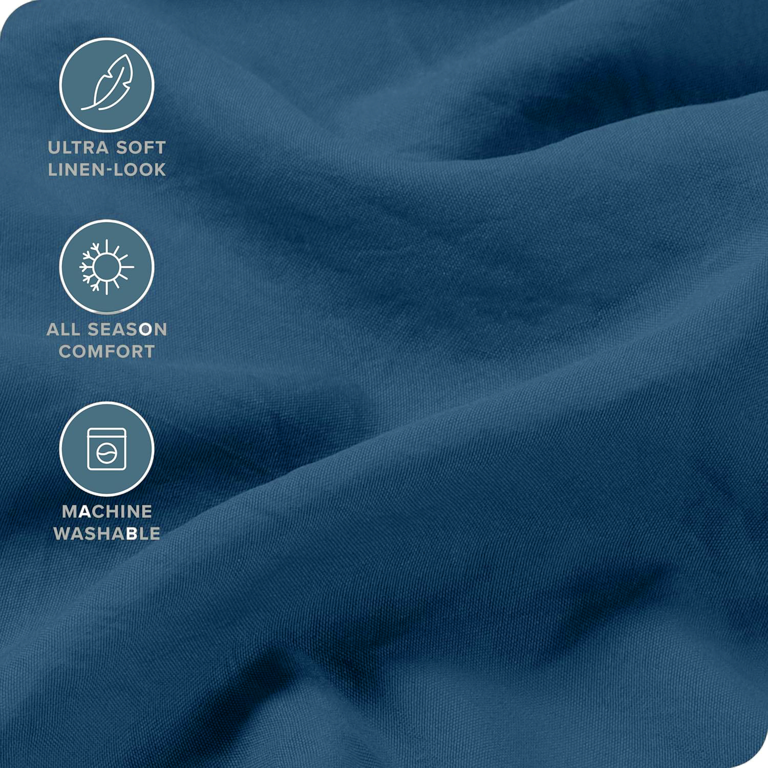 Hotel Quality Fitted Sheet - 1 Piece Fitted Sheet -Breathable Bedding - Wrinkle view 5
