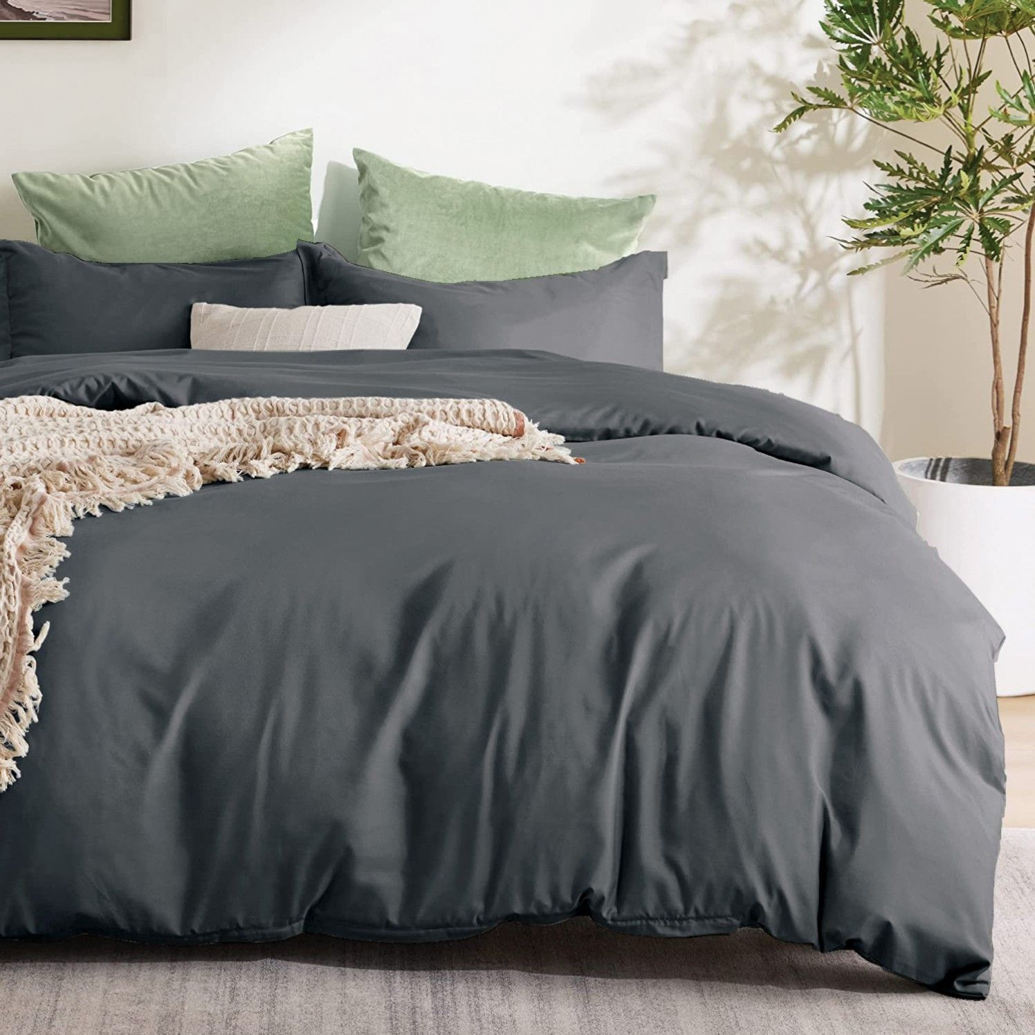 2 Piece Hotel Soft Microfiber Quilt Cover Set-2000TC Duvet/Donna Cover Set & view 4