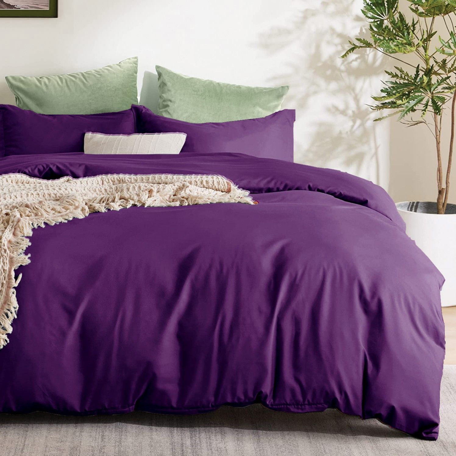 2 Piece Hotel Soft Microfiber Quilt Cover Set-2000TC Duvet/Donna Cover Set & view 5