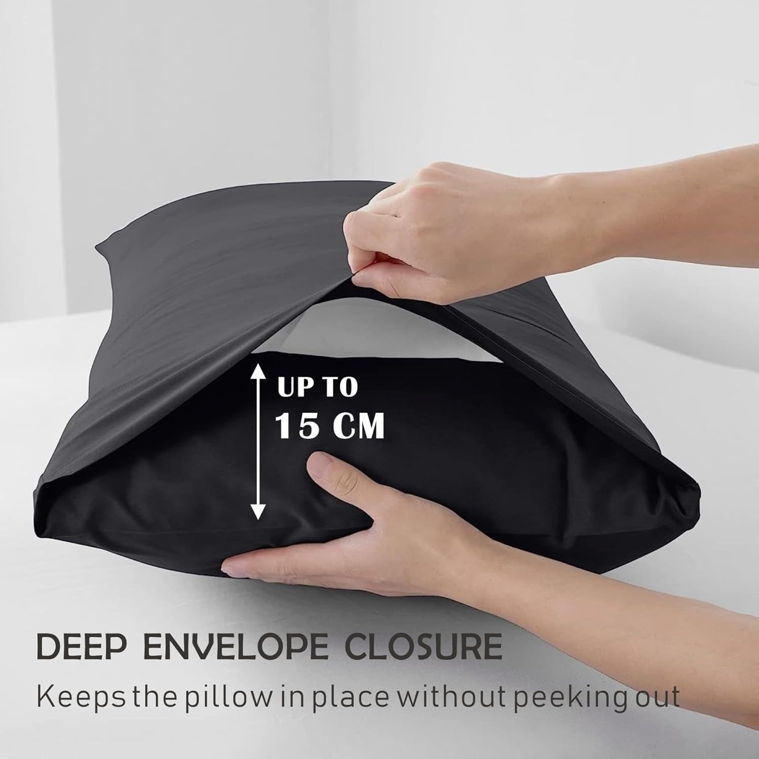 2 Piece Fitted Sheet Set- Fitted Sheet & Pillowcases -Breathable Bedding - Wrinkle view 6