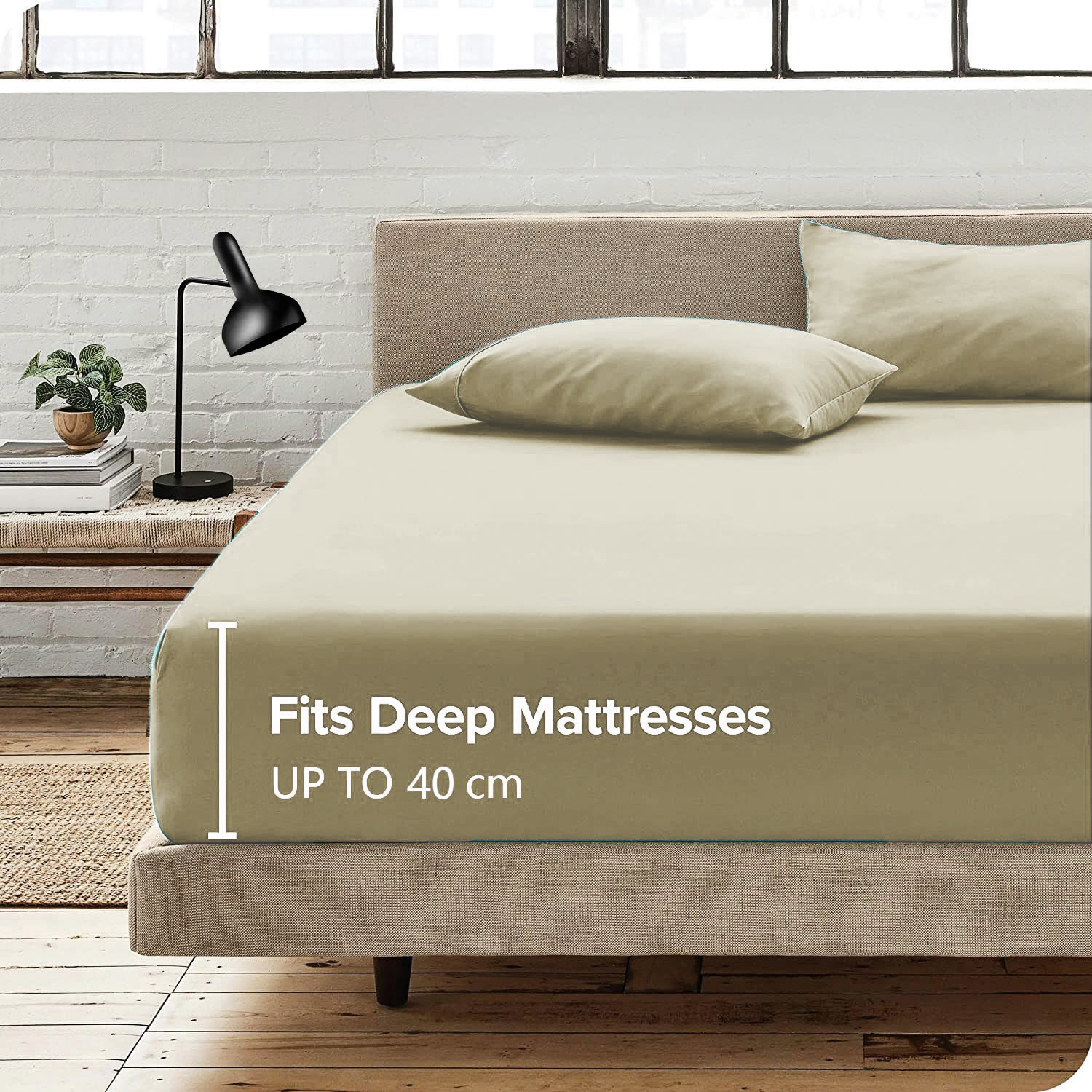 2 Piece Fitted Sheet Set- Fitted Sheet & Pillowcases -Breathable Bedding - Wrinkle
