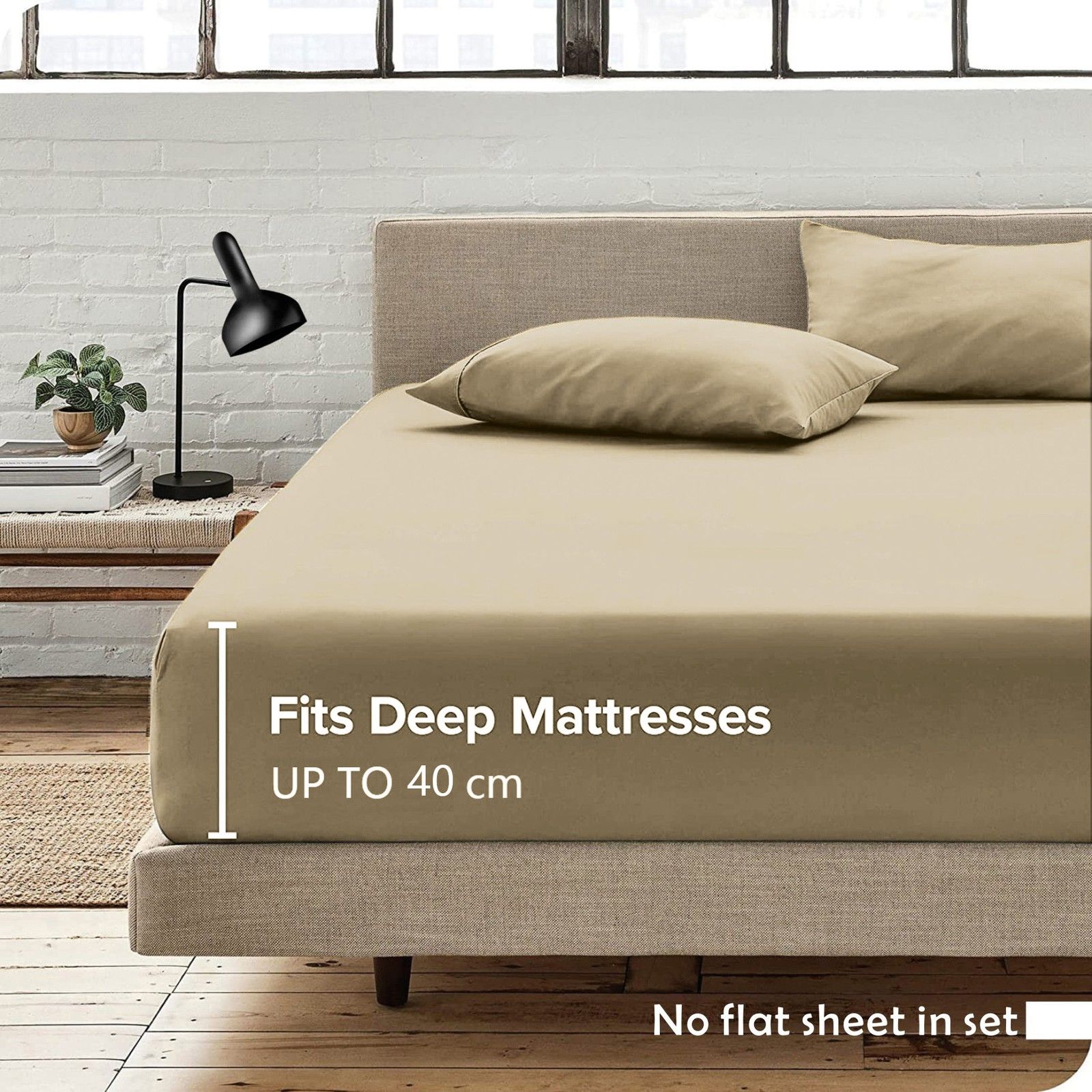 2 Piece Fitted Sheet Set- Fitted Sheet & Pillowcases -Breathable Bedding - Wrinkle