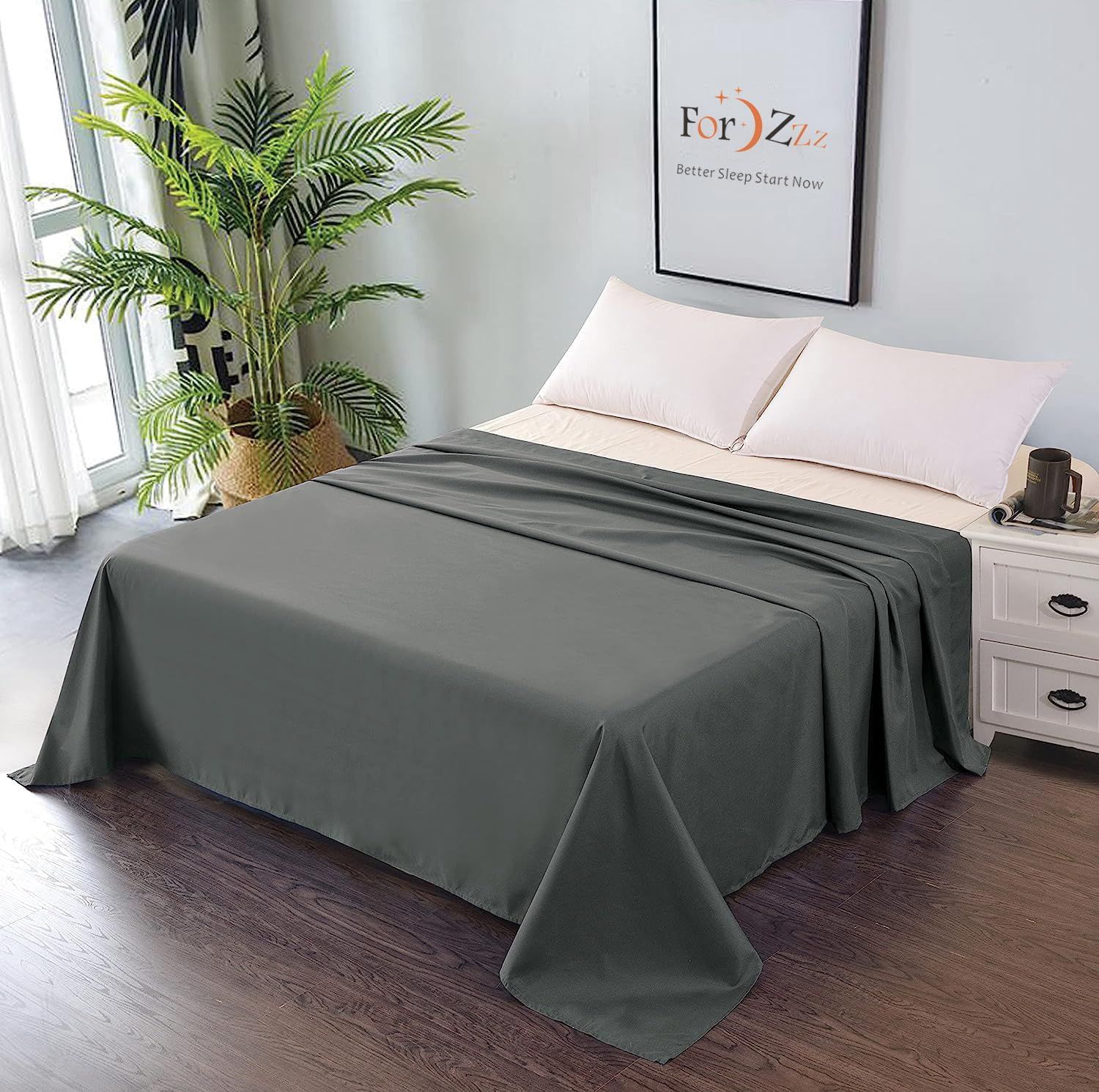 Elegant Comfort Premium Hotel Quality 1-Piece Single Flat Sheet