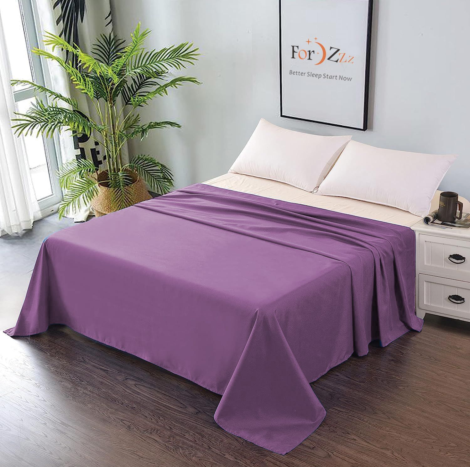 Elegant Comfort Premium Hotel Quality 1-Piece Single Flat Sheet