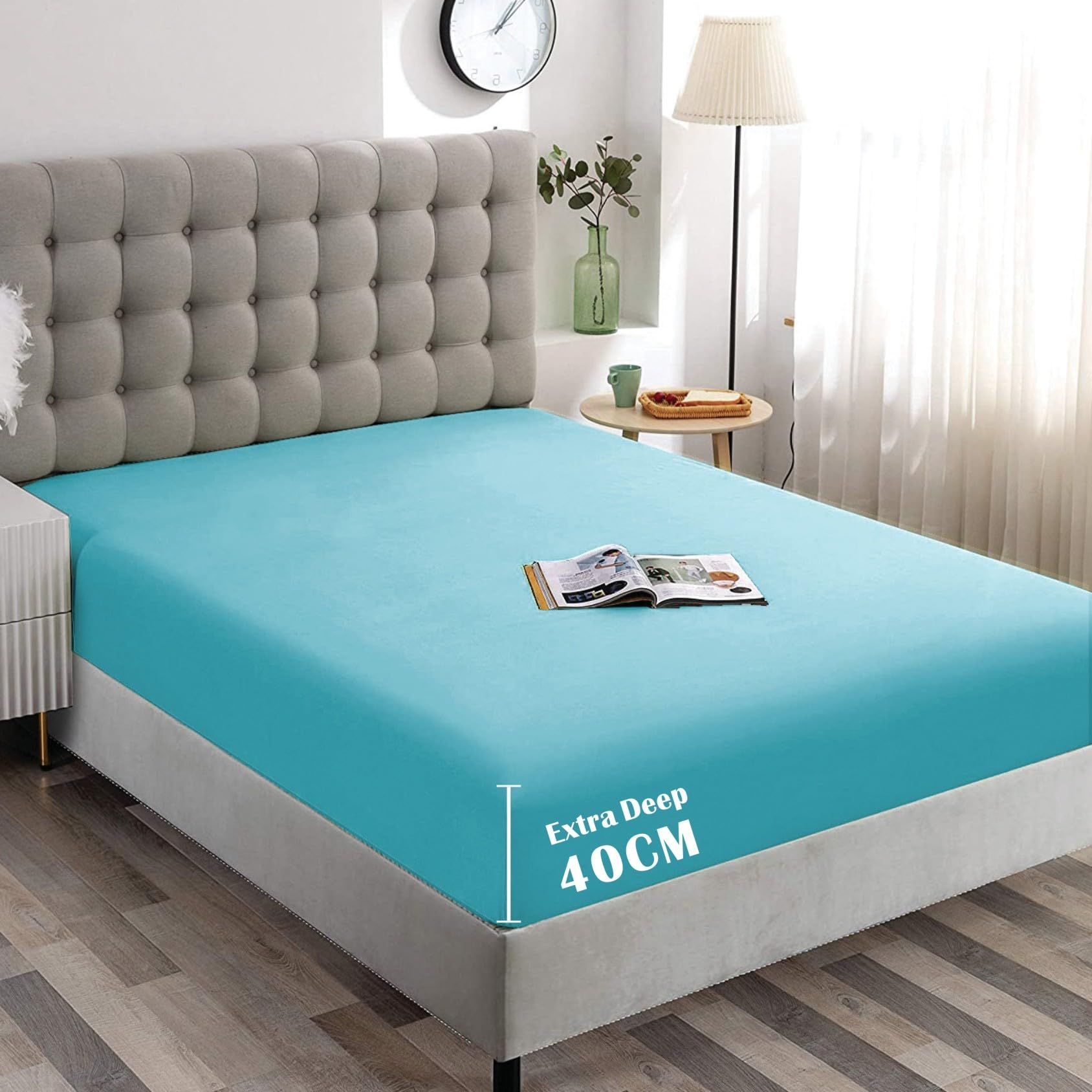 Hotel Quality Fitted Sheet - 1 Piece Fitted Sheet -Breathable Bedding - Wrinkle