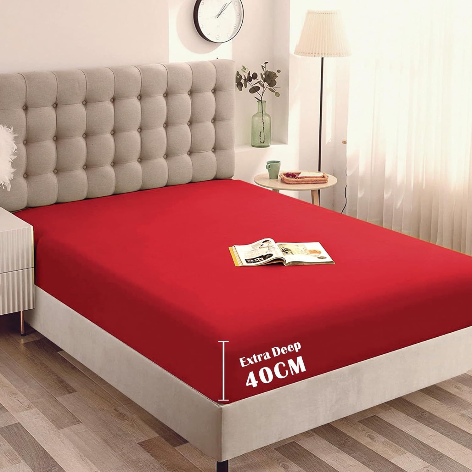 Hotel Quality Fitted Sheet - 1 Piece Fitted Sheet -Breathable Bedding - Wrinkle
