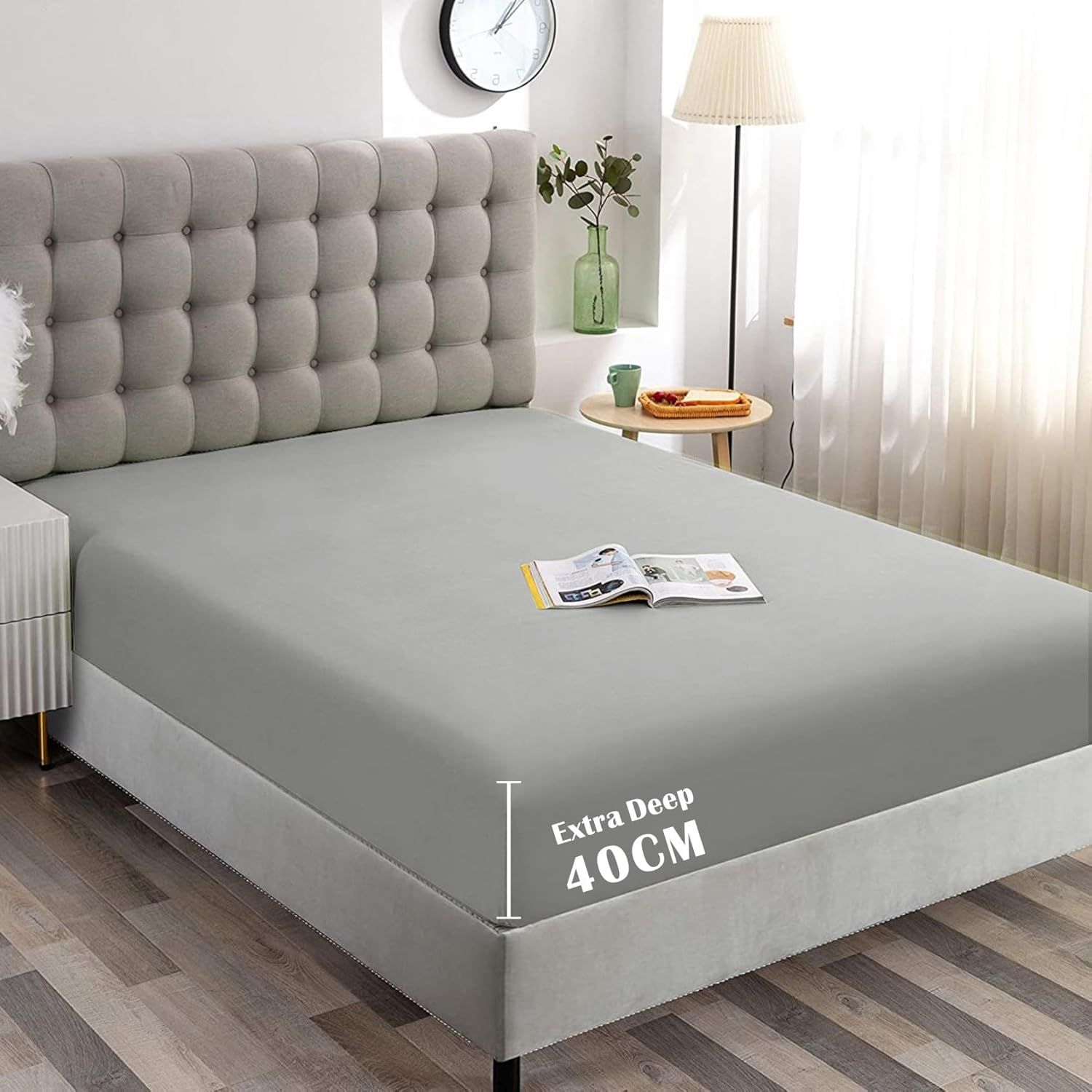 Hotel Quality Fitted Sheet - 1 Piece Fitted Sheet -Breathable Bedding - Wrinkle
