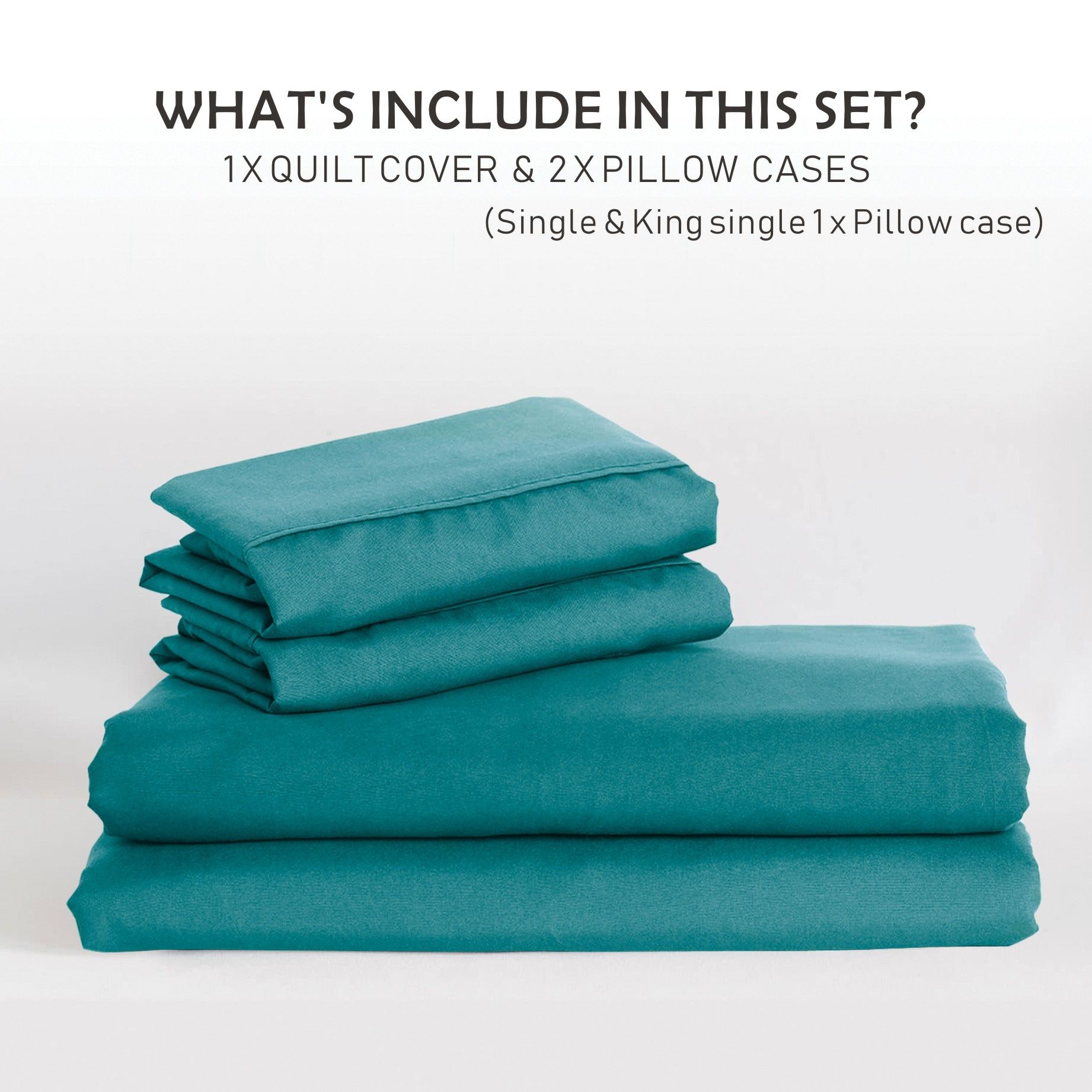 3 Piece Hotel Soft Microfiber Quilt Cover Set-2000TC Duvet/Donna Cover Set & view 6