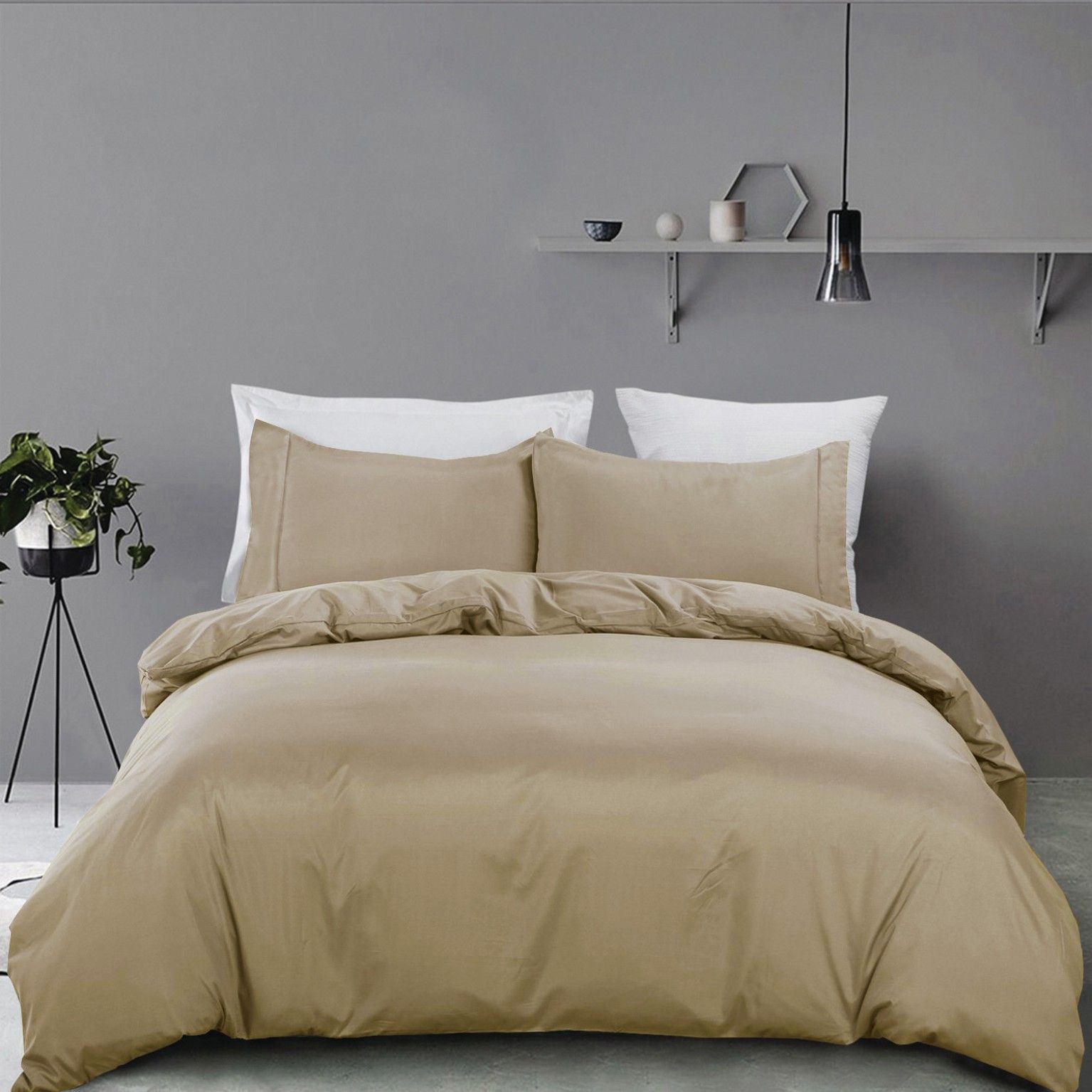 3 Piece Hotel Soft Microfiber Quilt Cover Set-2000TC Duvet/Donna Cover Set & view 7