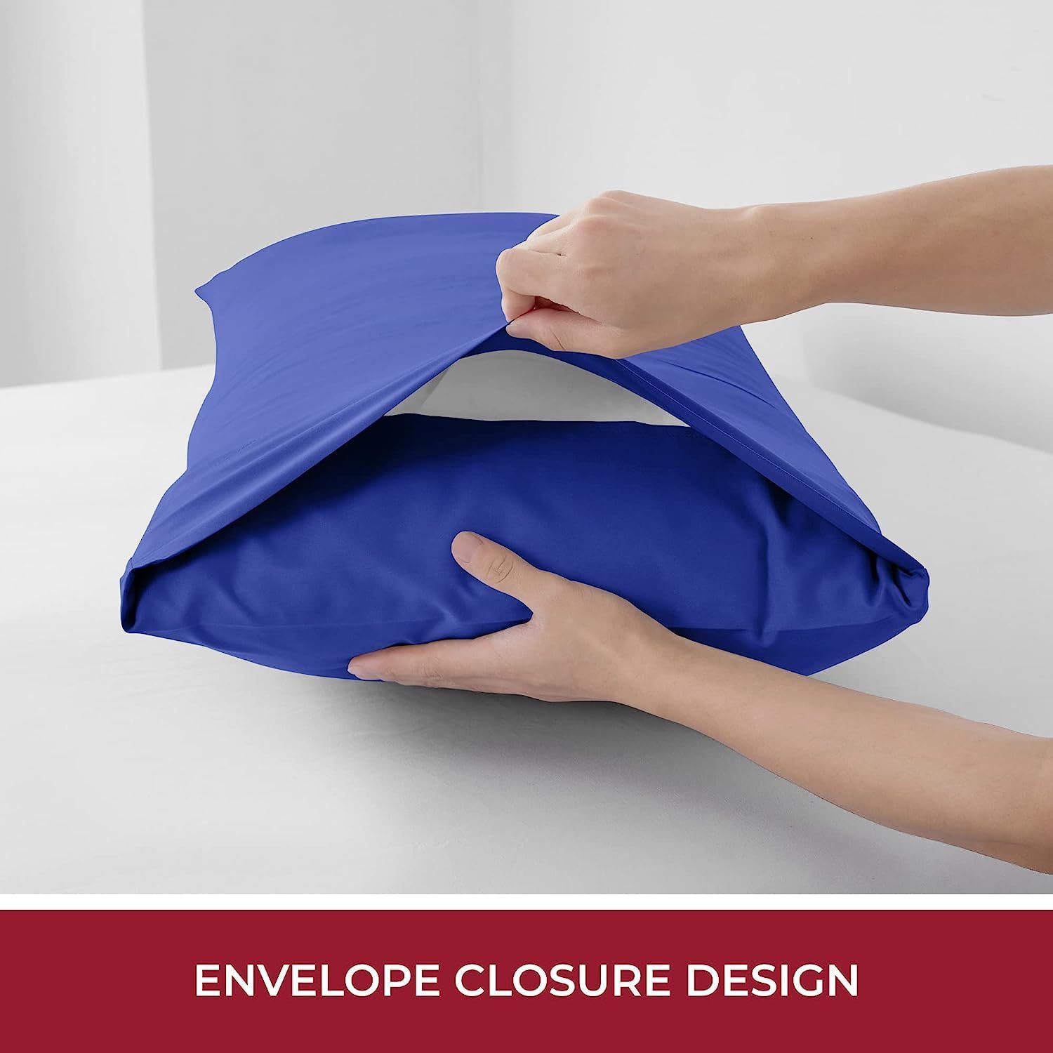 3 Piece Fitted Sheet Set- Fitted Sheet & Pillowcases -Breathable Bedding - Wrinkle view 4