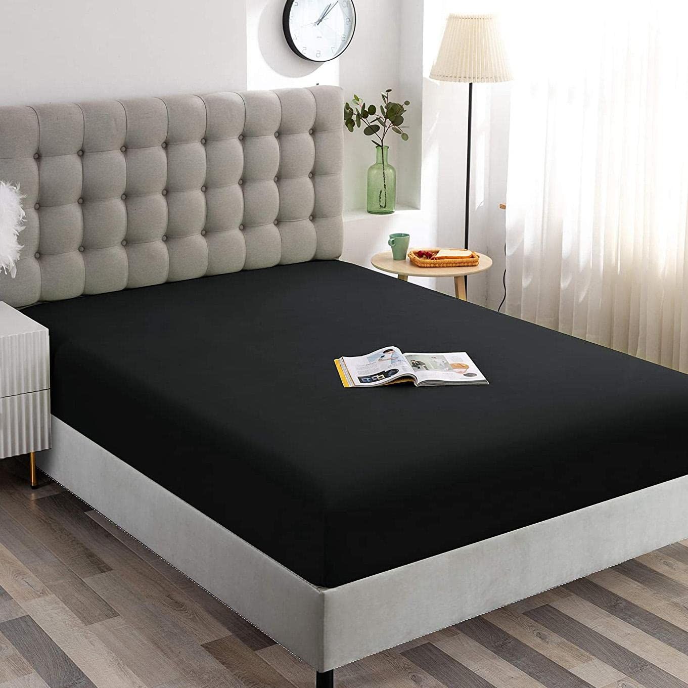 Hotel Quality Fitted Sheet - 1 Piece Fitted Sheet -Breathable Bedding - Wrinkle