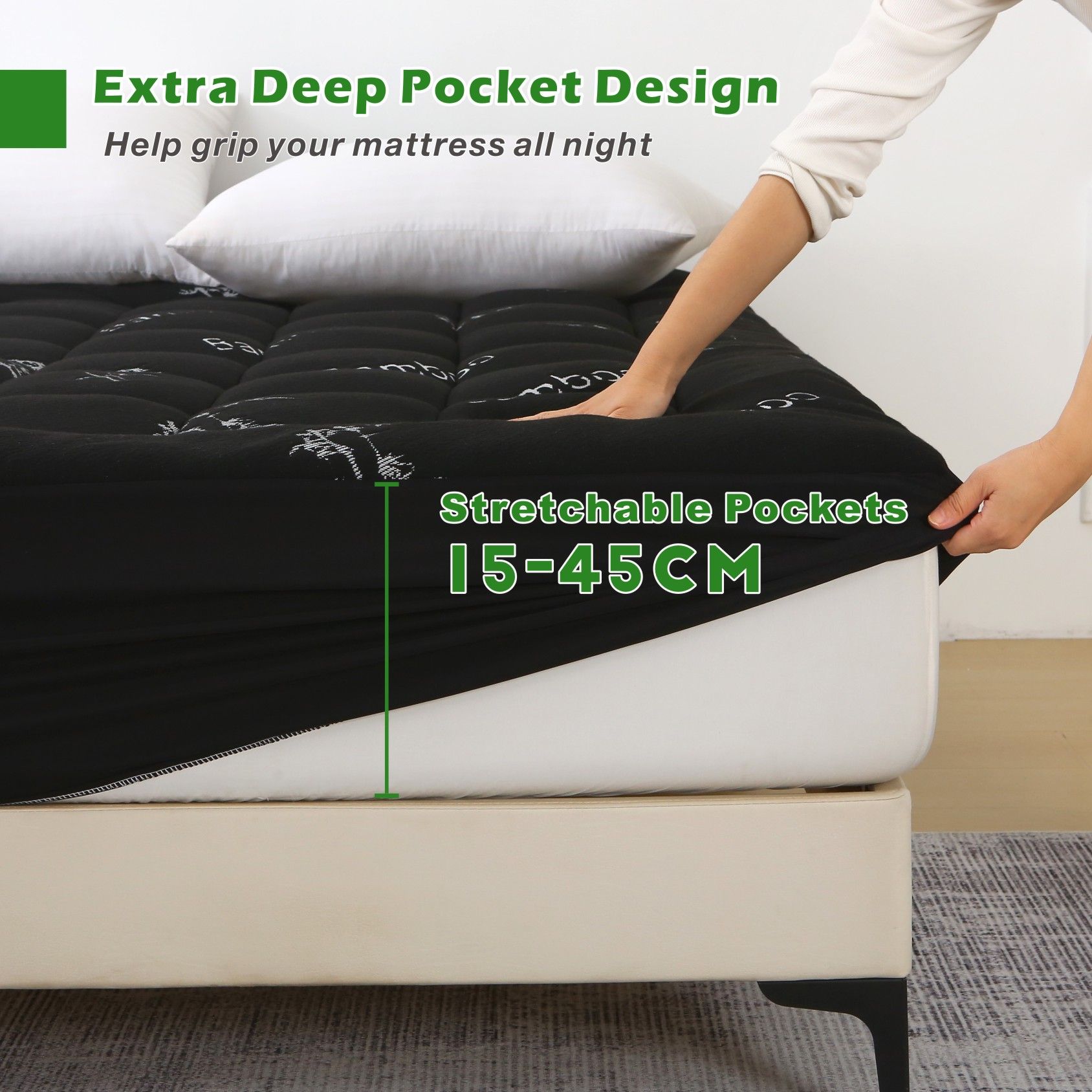 800GSM Mattress Topper Viscose Derived from Bamboo view 2