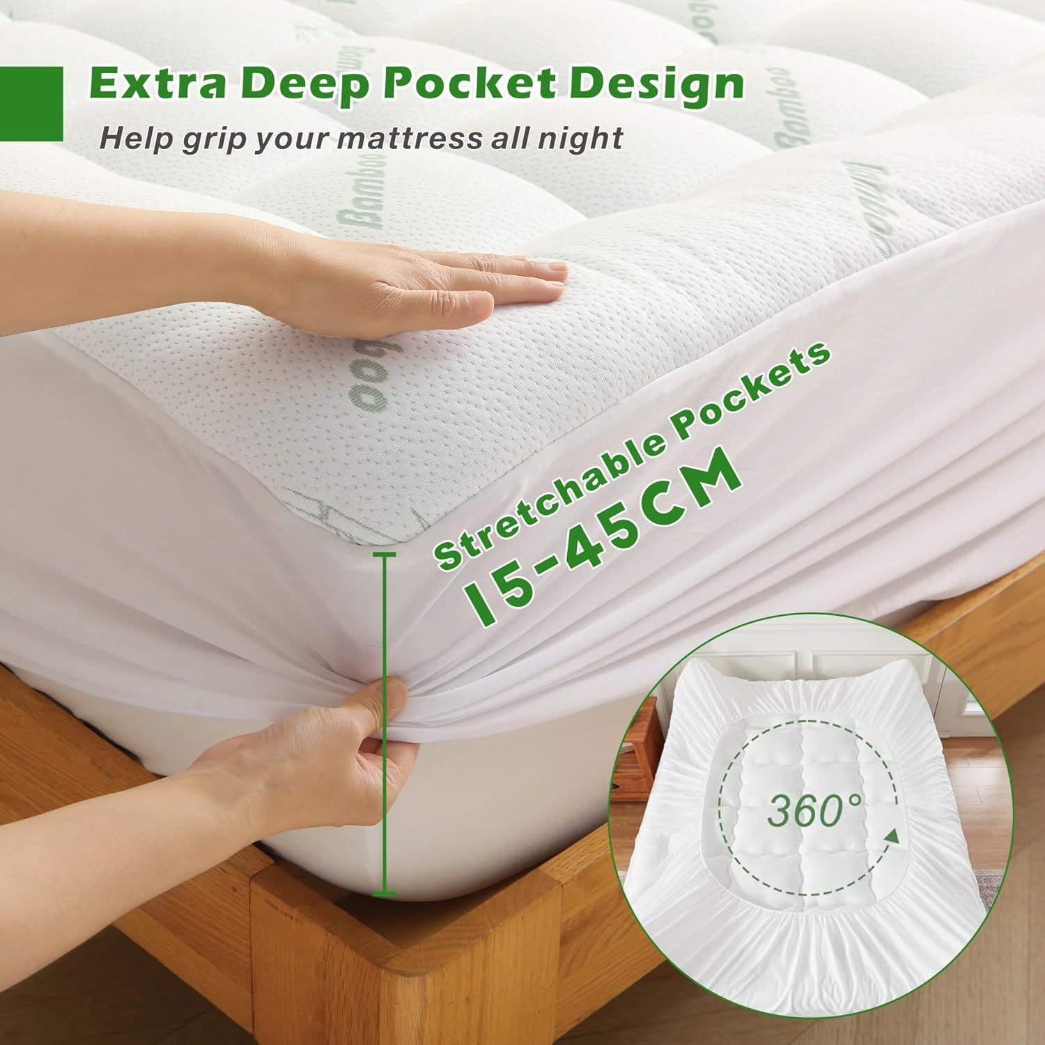 800GSM Mattress Topper Viscose Derived from Bamboo view 2