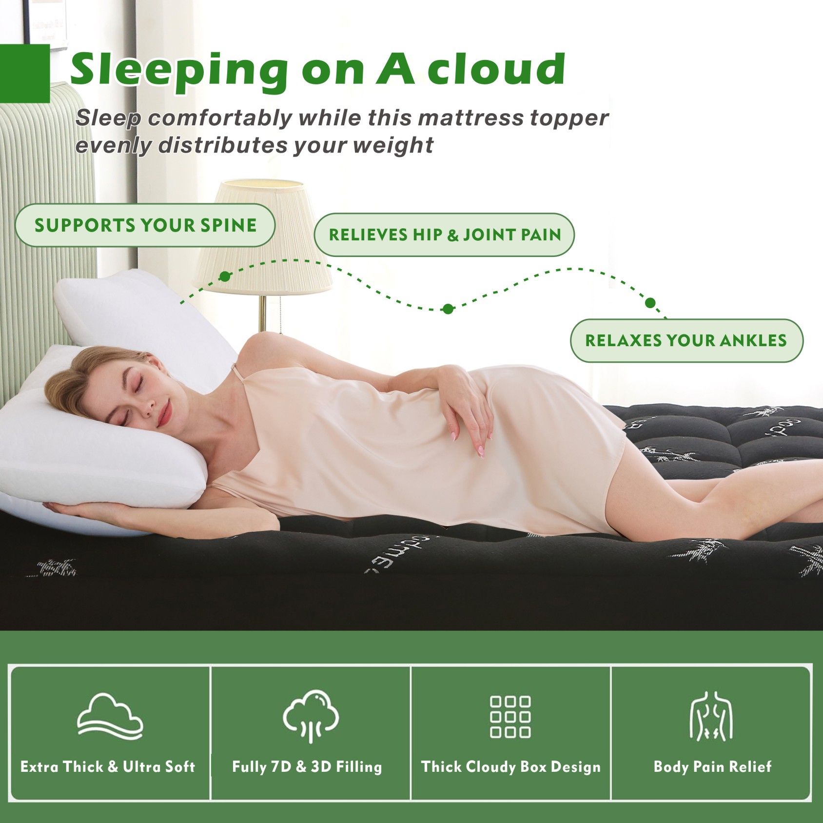 800GSM Mattress Topper Viscose Derived from Bamboo view 6