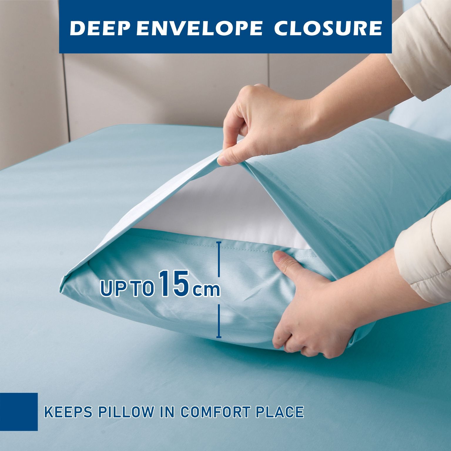 3 Piece Hotel Bamboo Cooling Sheet Set -Ultra Soft 2000TC Breathable Bed view 5