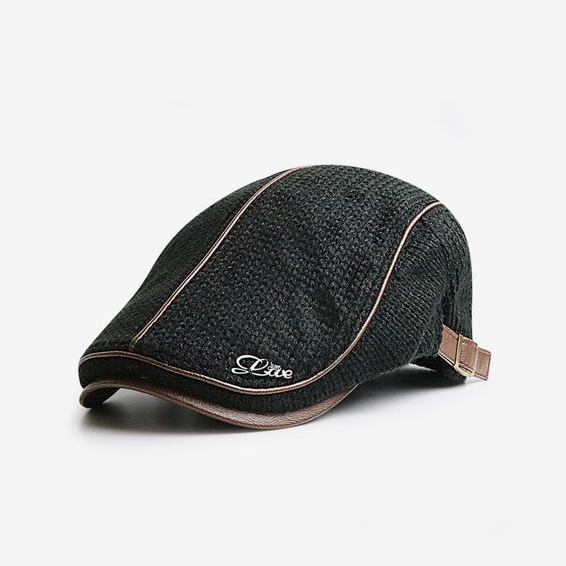 Yang Guan Knitted Cap Men Winter Warm Black view 2