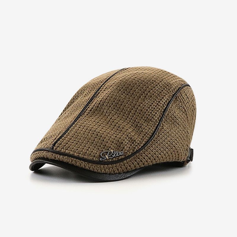Yang Guan Knitted Cap Men Winter Warm Dark Blue view 4