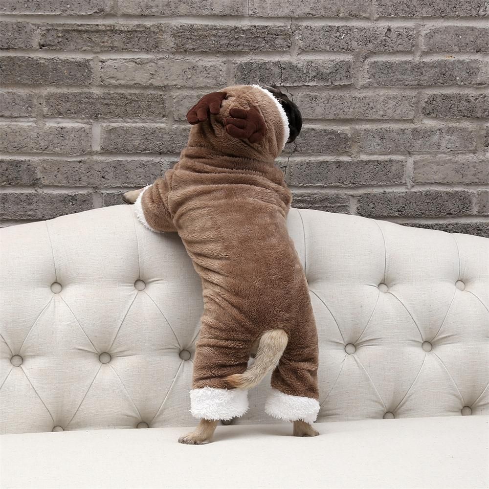 Odd Pet Dog Winter Coat Elk Four Legged Clothes Elk four-legged clothes S view 3