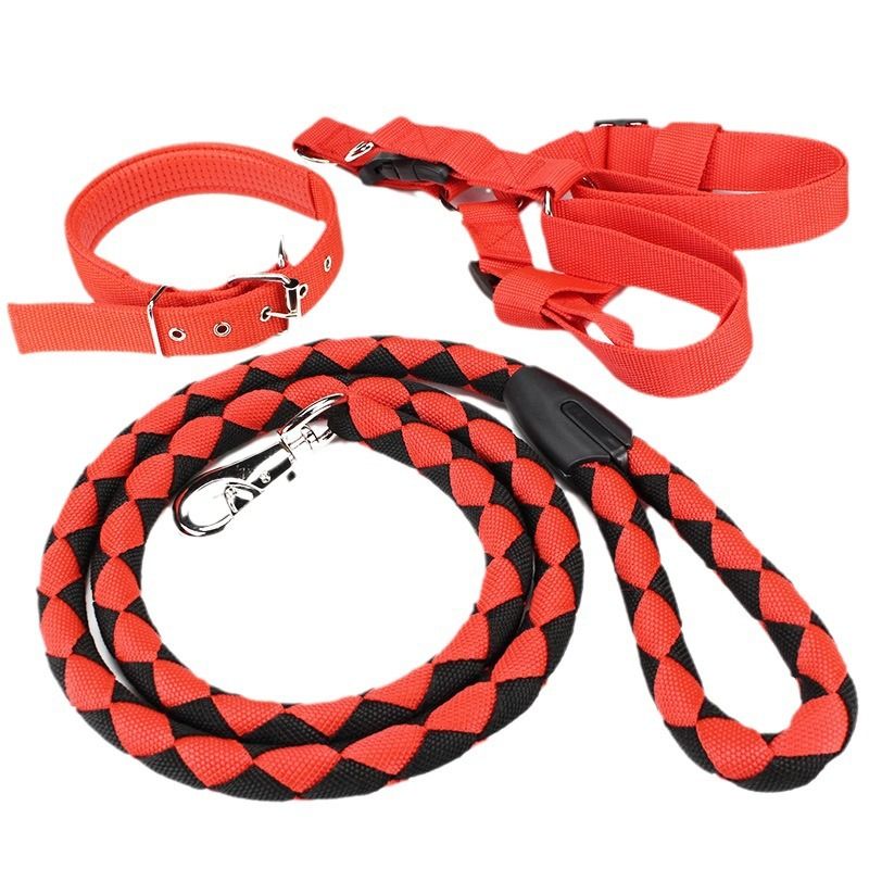 Billionaire dog PP Pet Leash Harness Set S Black three-piece set XL (width 3.0 view 2