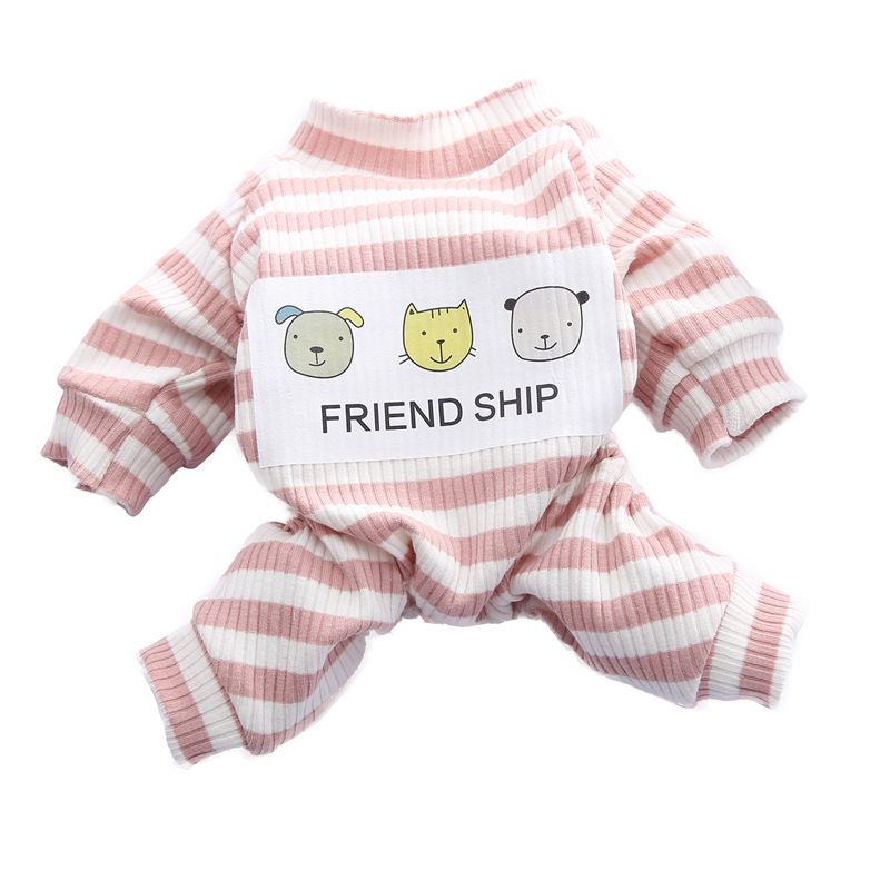 Odd Pet Dog Pajamas Cotton Casual Style Three dogs gray M view 5