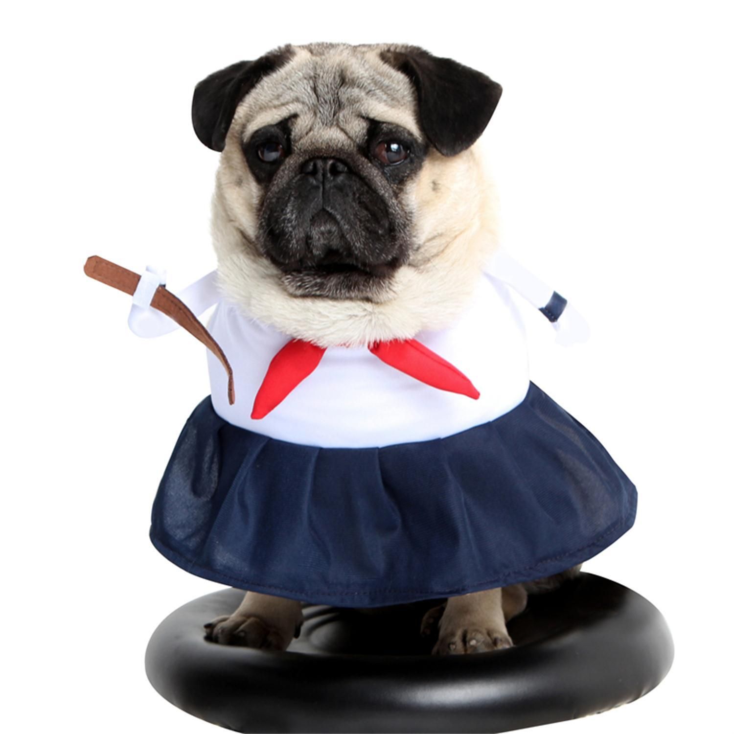 Pet Dog Transformation Costume Polyester Red scarf L