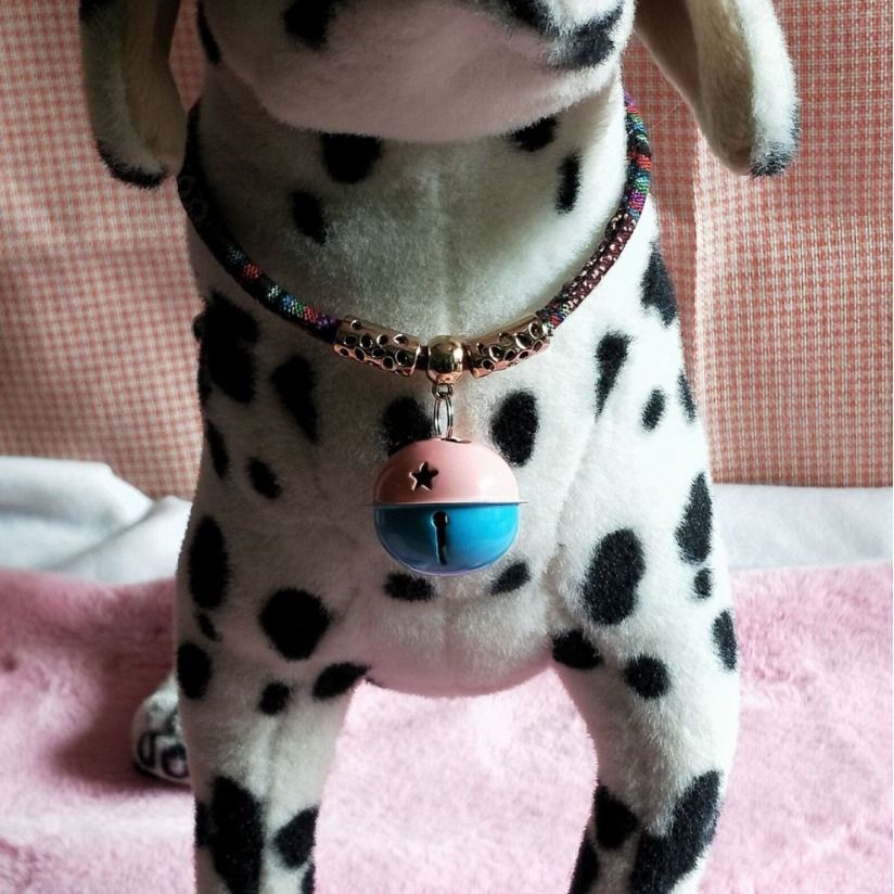 Pet Dog Cat Necklace Cloth Purple G-dog-03 view 2