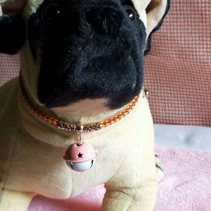 Pet Dog Cat Necklace Cloth Purple G-dog-03 view 3