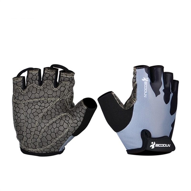 Boodun Cycling Gloves Lycra Mountain Bike Grey XL