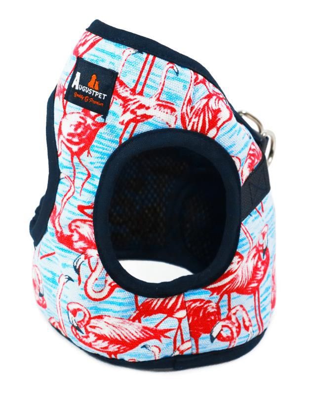 Ada Dog Harness Saddle Adjustable Cloth M Flamingo Chest Strap (without cord)