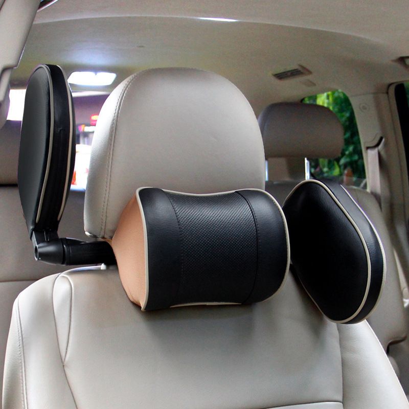 Car Seat Headrest Pillow Memory Foam RUNDONG TP-0116 Side pillow black 1 view 2