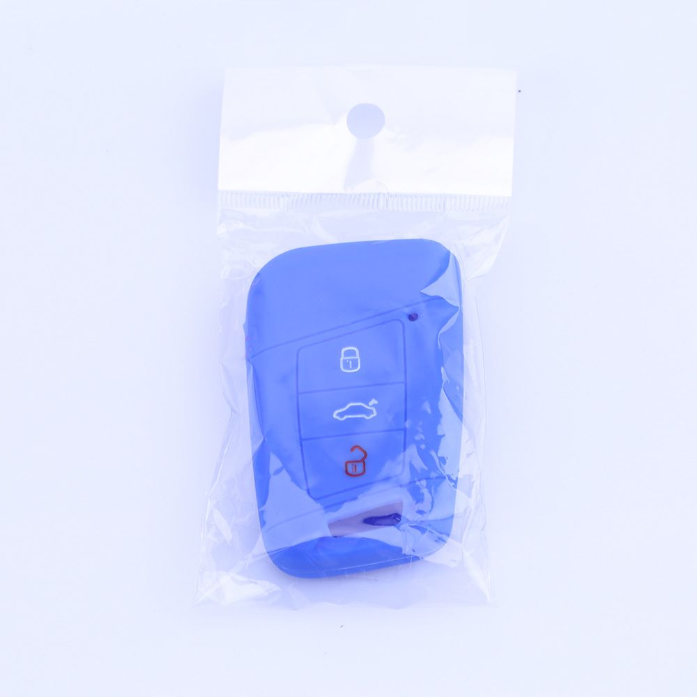 Silicone Key Case for VW Golf 7 Magotan Tiguan L Yellow view 3