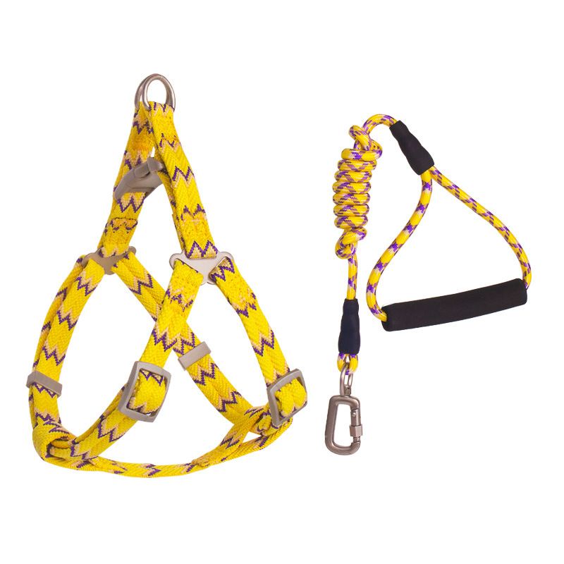 Zichen Nylon Pet Chest Strap 0.6 Drawstring Yellow 0.6 drawstring +1.0 chest back