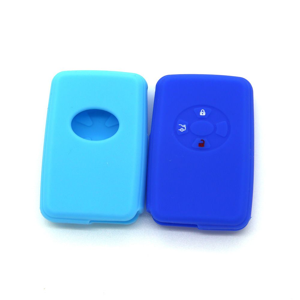 Silicone Key Case For Toyota Corolla 3 Button White view 2