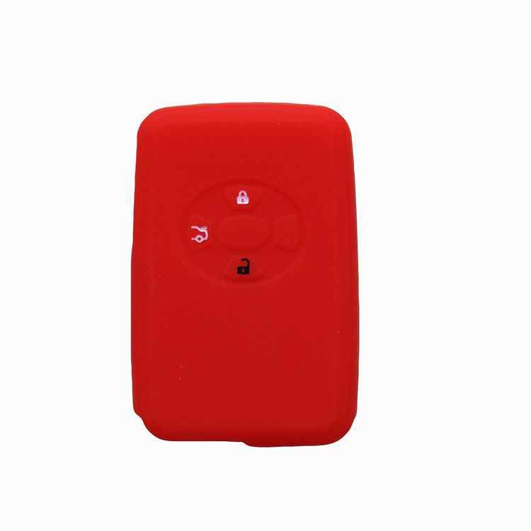 Silicone Key Case For Toyota Corolla 3 Button White view 4