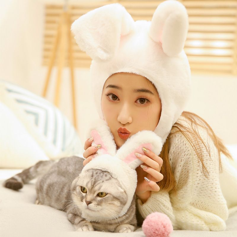 Pet Rabbit Ear Hat Huanya Polyester Cute Pet free size (size adjustable) view 5