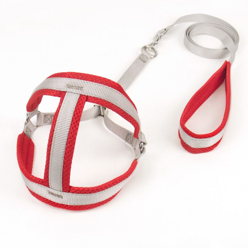 Zichen Nylon Dog Harness Chest Strap Grey 1.5 nylon clip subnet pull chest