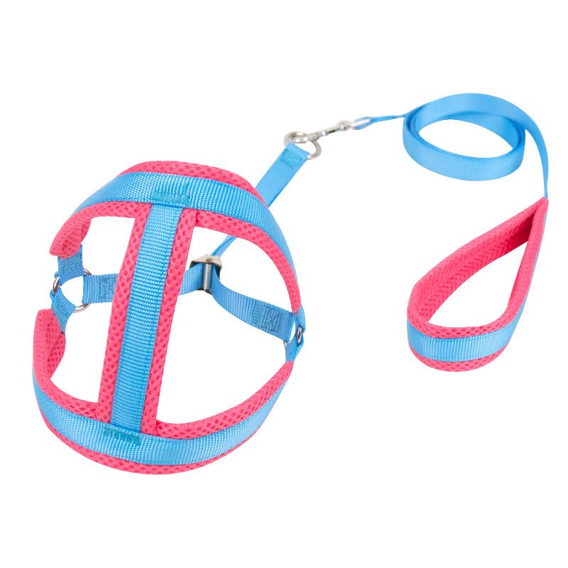 Zichen Nylon Dog Harness Chest Strap Sky Blue 1.0 nylon clip subnet pull chest