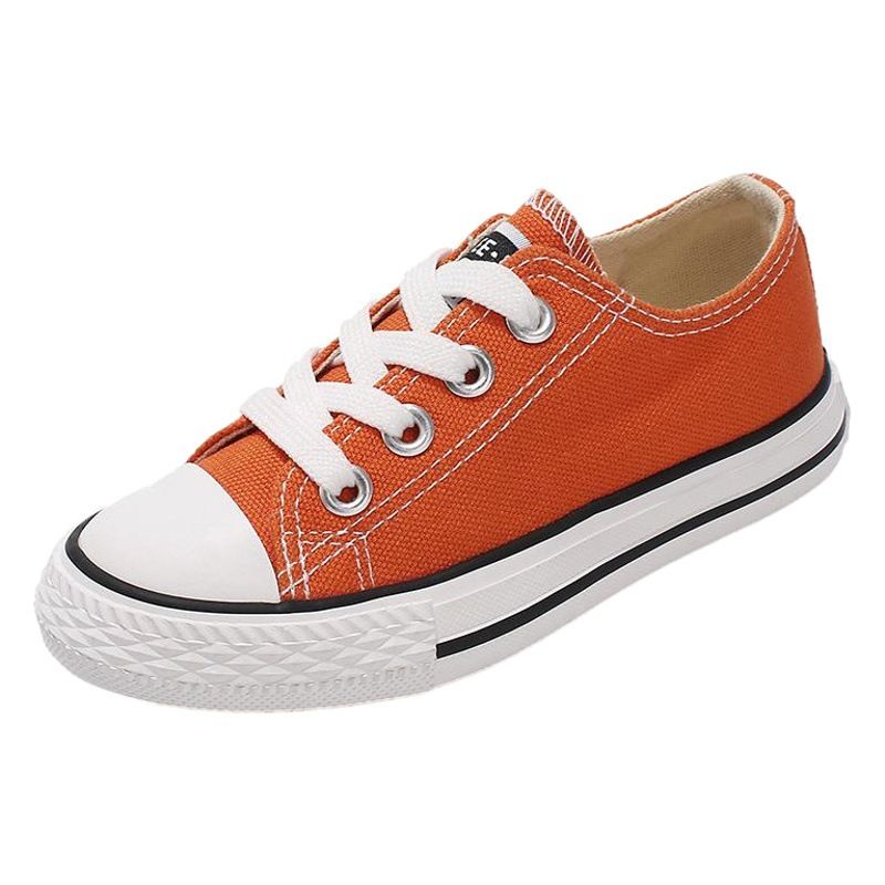 OPOEE Kids Canvas Shoes Low Top Lace Up Grass Green 26 view 2