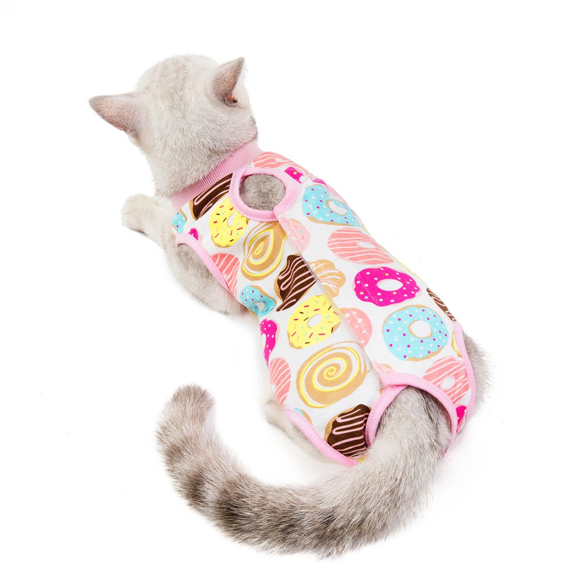 Ada Cat Post Surgery Recovery Clothes Cotton Donuts M