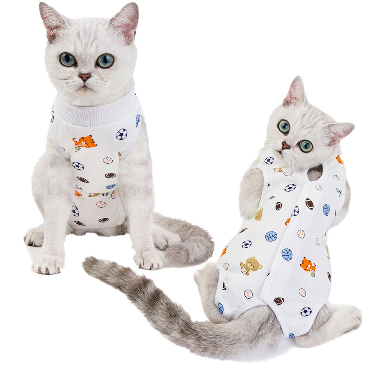 Ada Cat Post Surgery Recovery Clothes Cotton Football L view 5