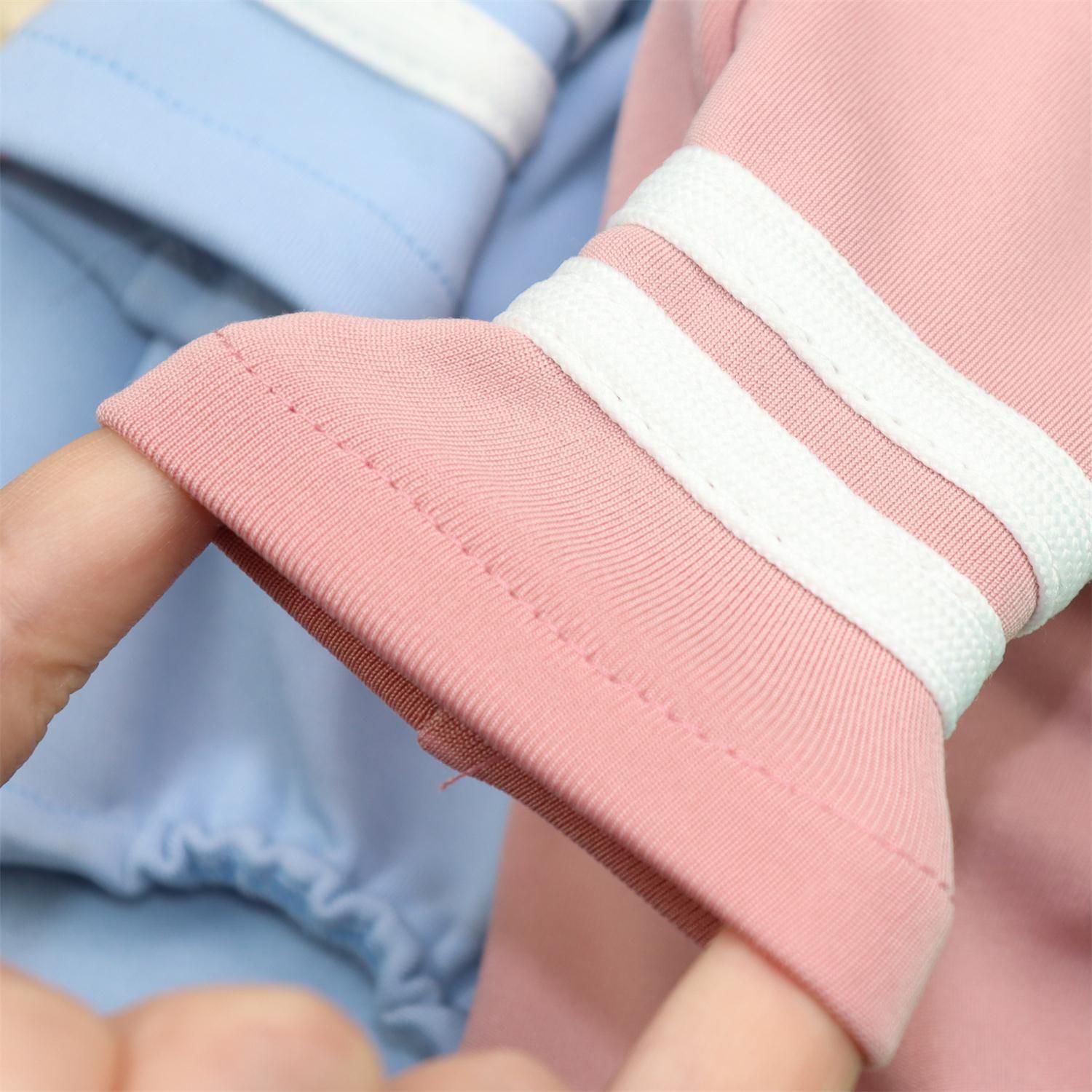 Dog Clothes Pet Clothing High Collar Base Shirt Two-bar bottoming shirt blue XS view 4