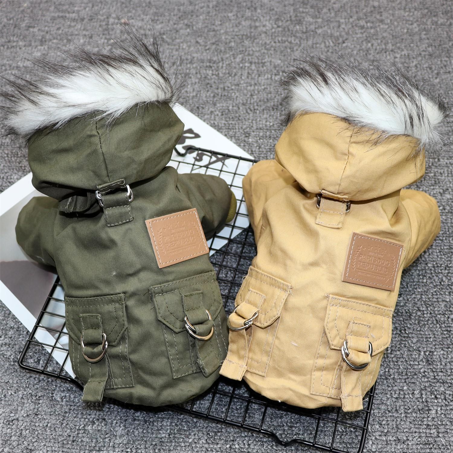 Odd Pet Thickened Cotton Dog Clothes Small Breed Winter mountaineering uniform view 2