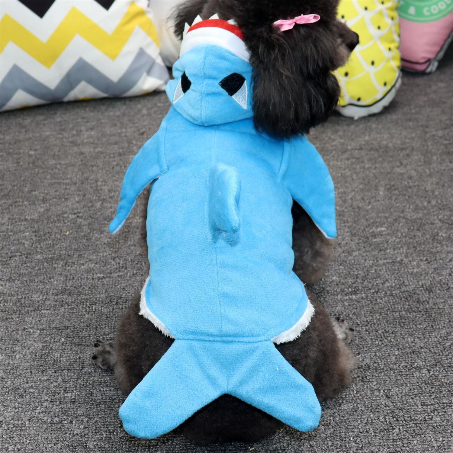 Pet Clothes Shark Transformation Outfit Odd Pet XS Shark clothes view 4