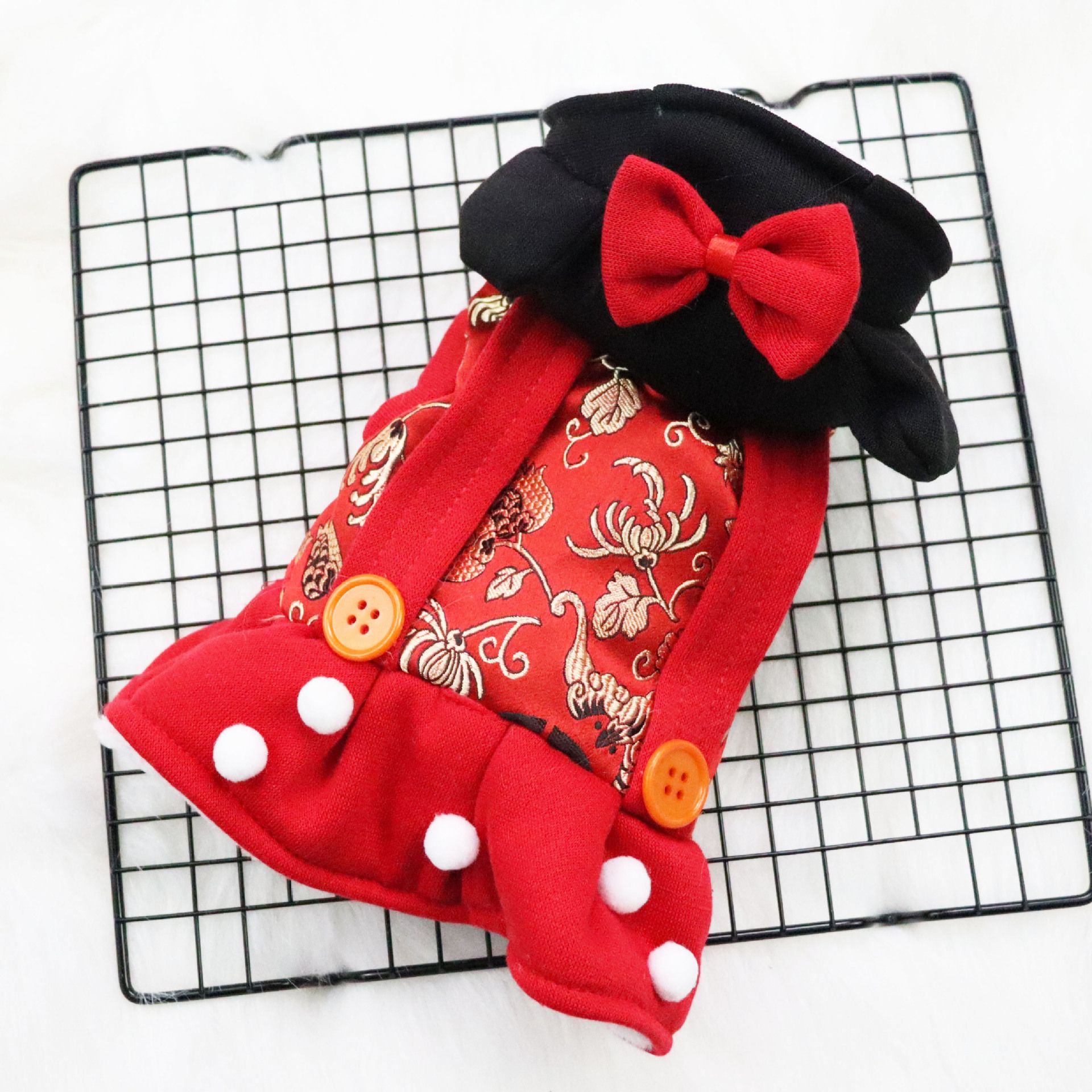 Pet Clothing Dog Cat Warm Winter Clothes female twins S view 2