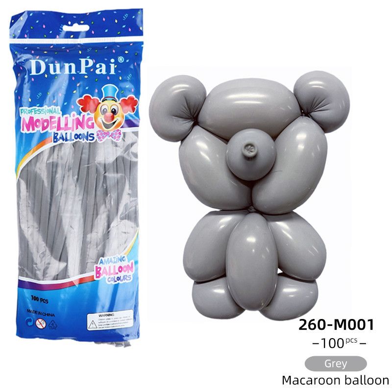 Magic Balloon 260cm Latex Macaron DIY Marca-Gray Product type: balloon