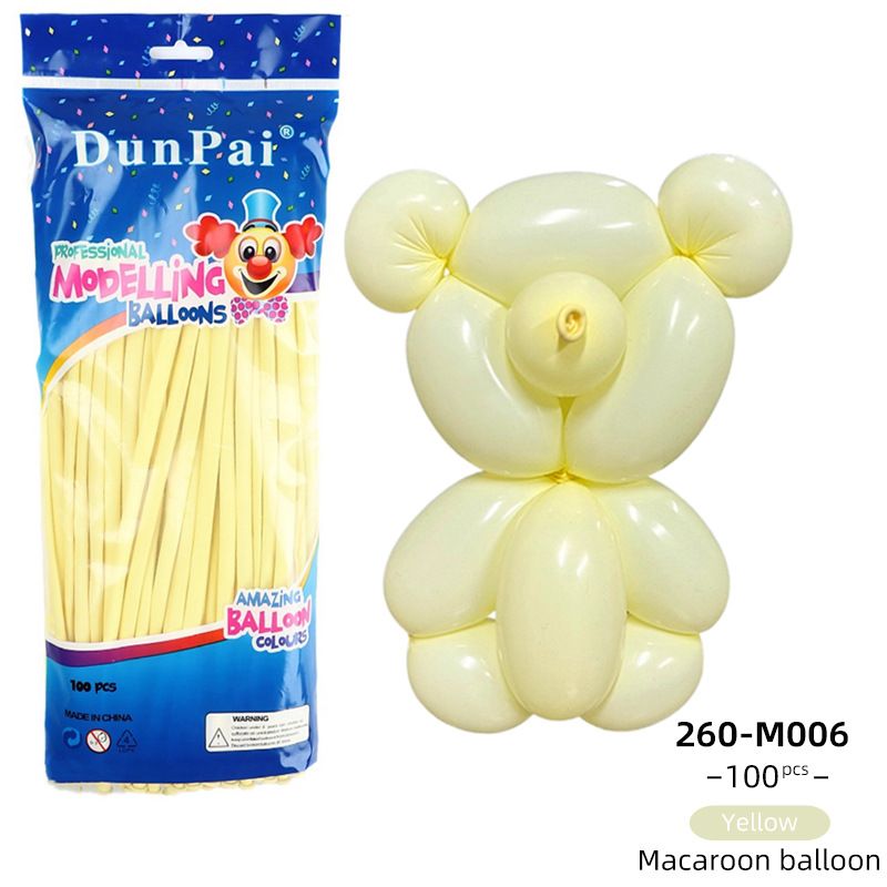 Magic Balloon 260cm Latex Macaron DIY Maca-Yellow Product type: balloon