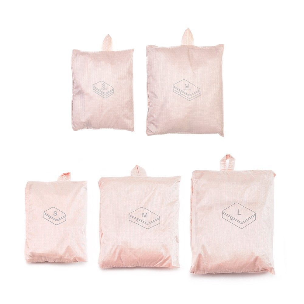 Travel Storage Hanging Bag Polyester Home BS8005 light pink Single layer L